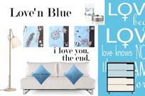 Decorating in blue