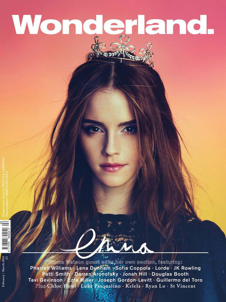 Emma Watson 登上 2014 2-3月Wonderland Magazine 封面