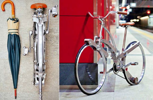 如雨伞般折叠的自行车 Sada Bike