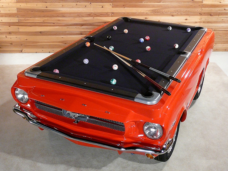 Ford Car-Shaped Pool Table 珍藏版1965福特野马台球桌
