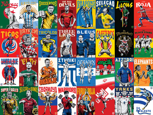 来一场32强世界杯海报的饕餮盛宴吧