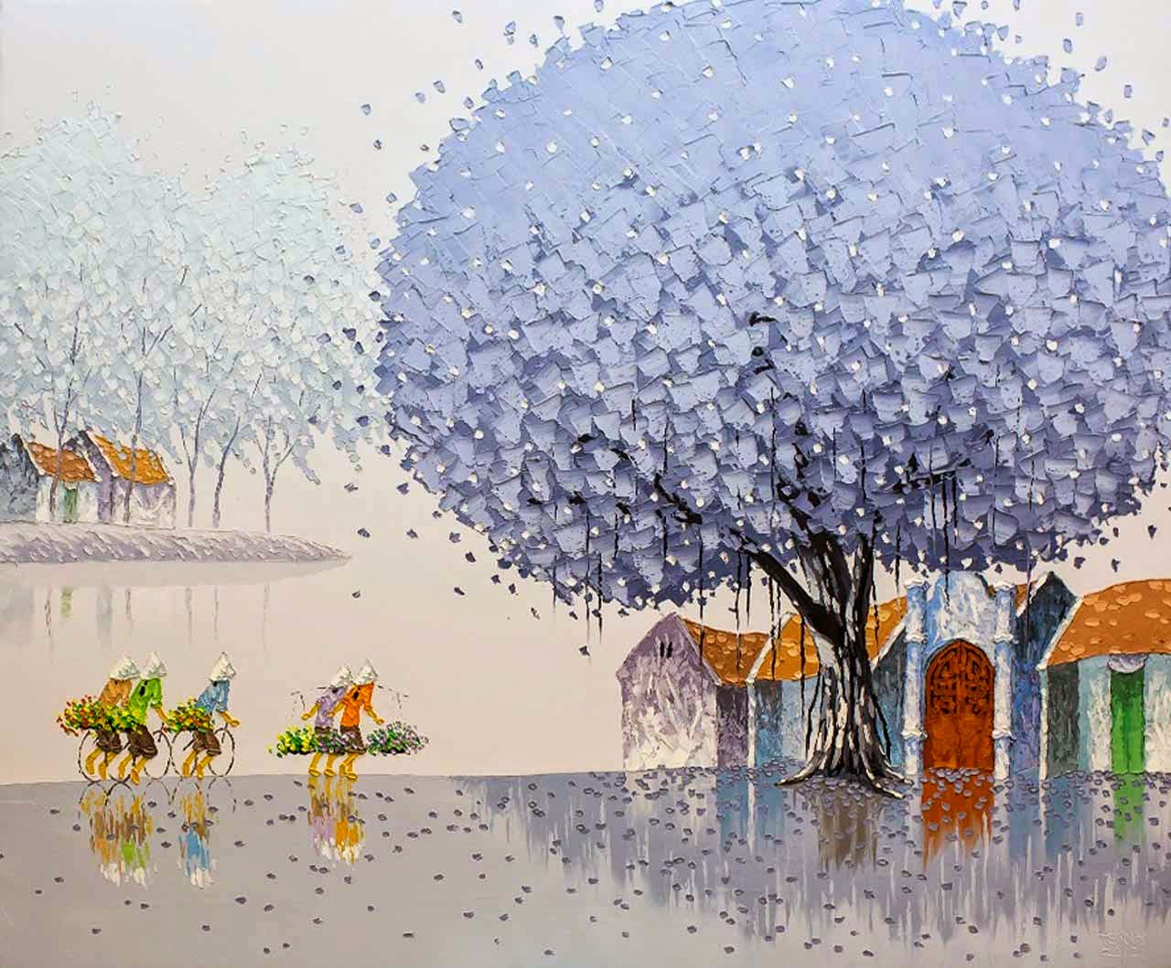 Phan Thu Trang 清新的越南小镇画作