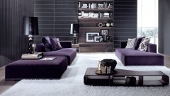 客厅不够优雅？那是缺少紫色沙发！